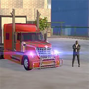 American Truck Car Driving